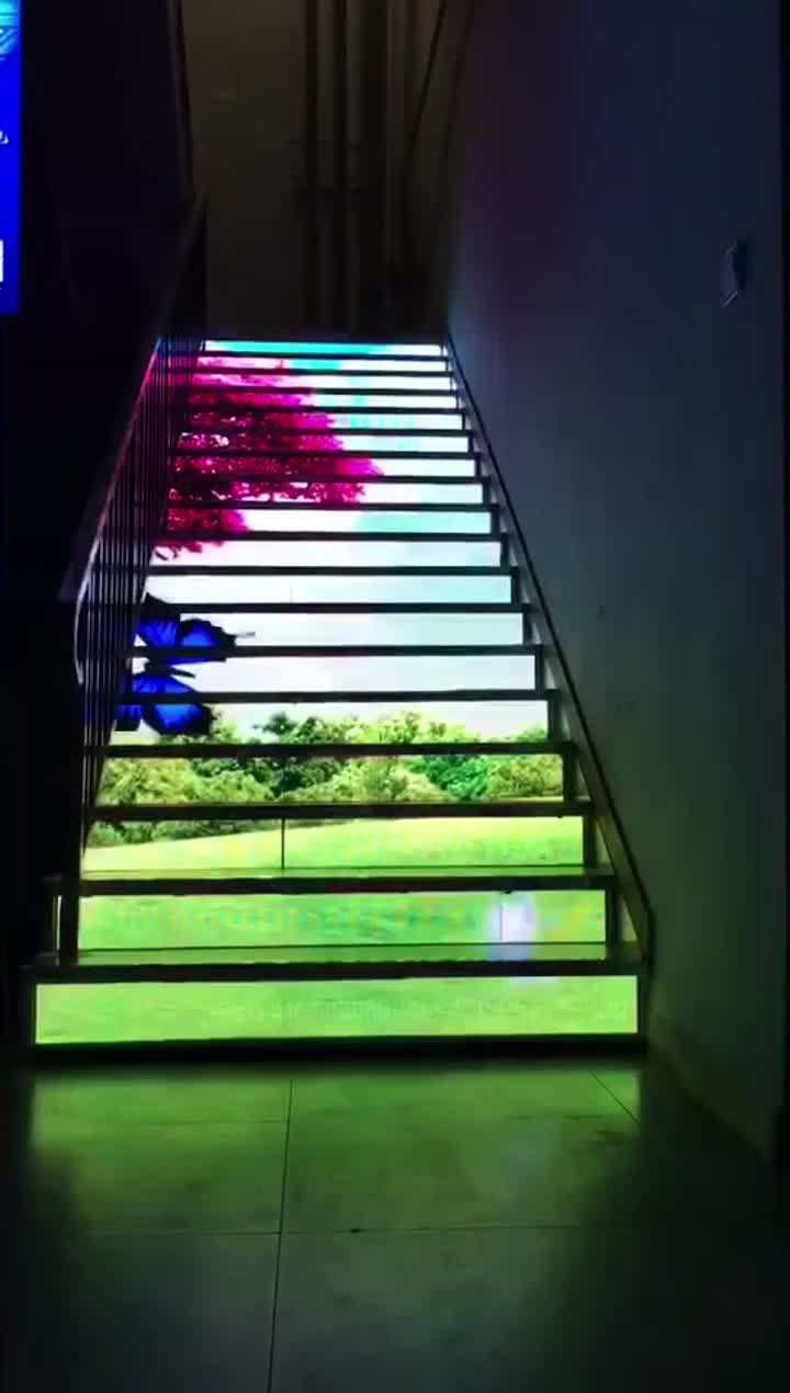 Écran vidéo LED de l&#39;échelle d&#39;escalier