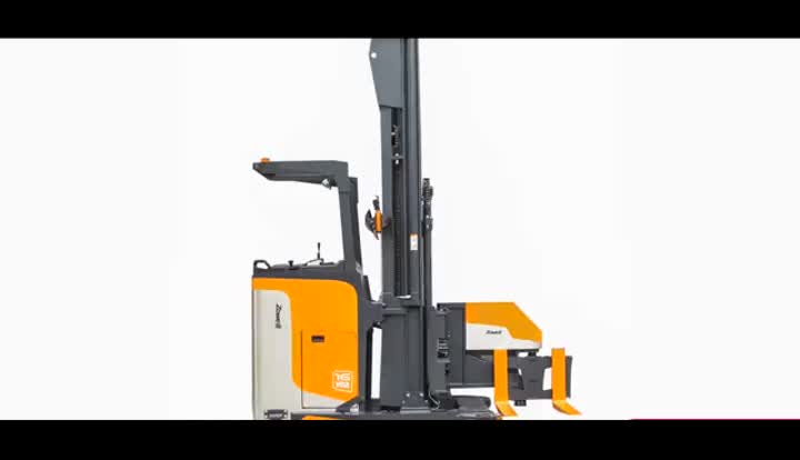 VNA forklifts with electric fork.mp4