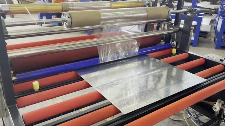 machine de stratification de film pour panneau en aluminium
