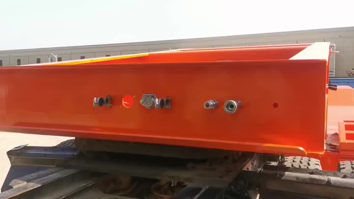 Gooseneck detachable lowboy semi trailer