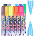 Kids Graffiti 6mm Dual Flat Tip Erasable Liquid Chalk Marker Pen for LED Blackboard1