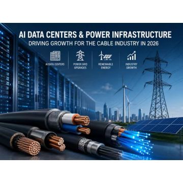Data centers de IA impulsionam o crescimento global da indústria de cabos em 2026