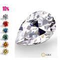 Custom Red Moissanite GRA Certified Pear Cut 6.5mm VVS Loose Moissanite for Jewelry1