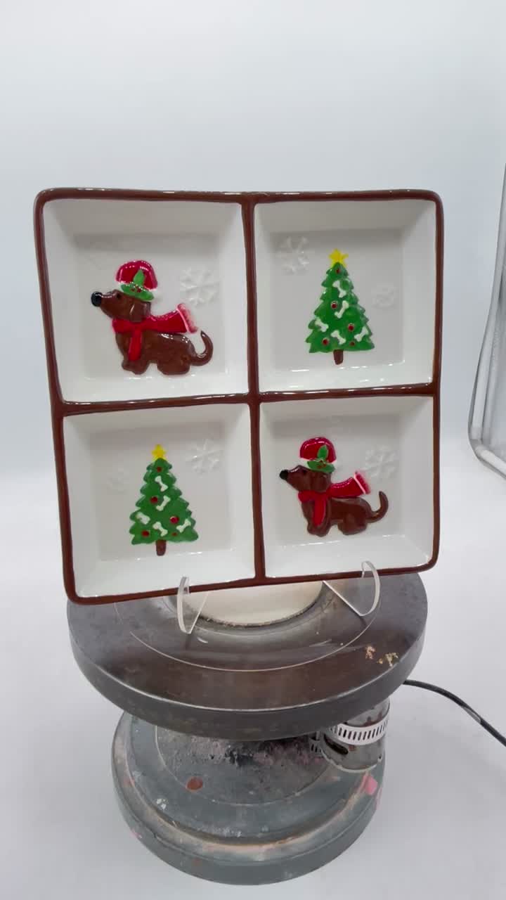 Plato de perro salchicha