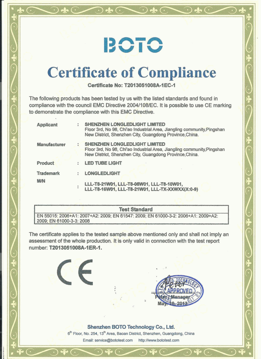 Certificate of Compliance