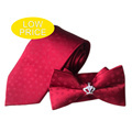 Dacheng Fashion Crystal Wedding Party Bowtie and Necktie Gift Box Set for Men's Suits1