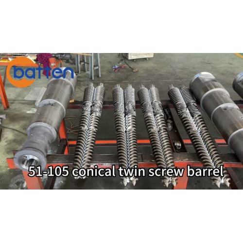 51-105 канічная двайная біметалічная шрубавая бочка