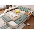 Factory Wholesale: Multifunction Leather Bed with Massage and Music Design1