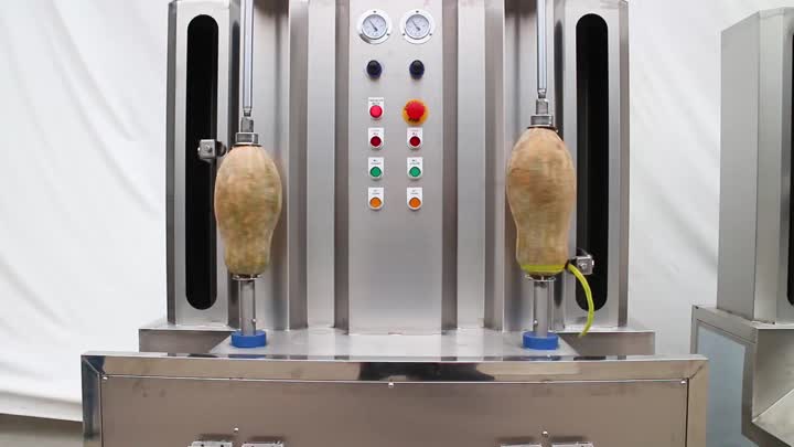 Máquina descascadora de vegetais automática comercial de estação dupla TS-P75