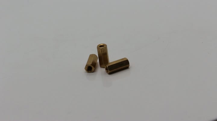 Micro precision hexagon socket M1.8 copper nut