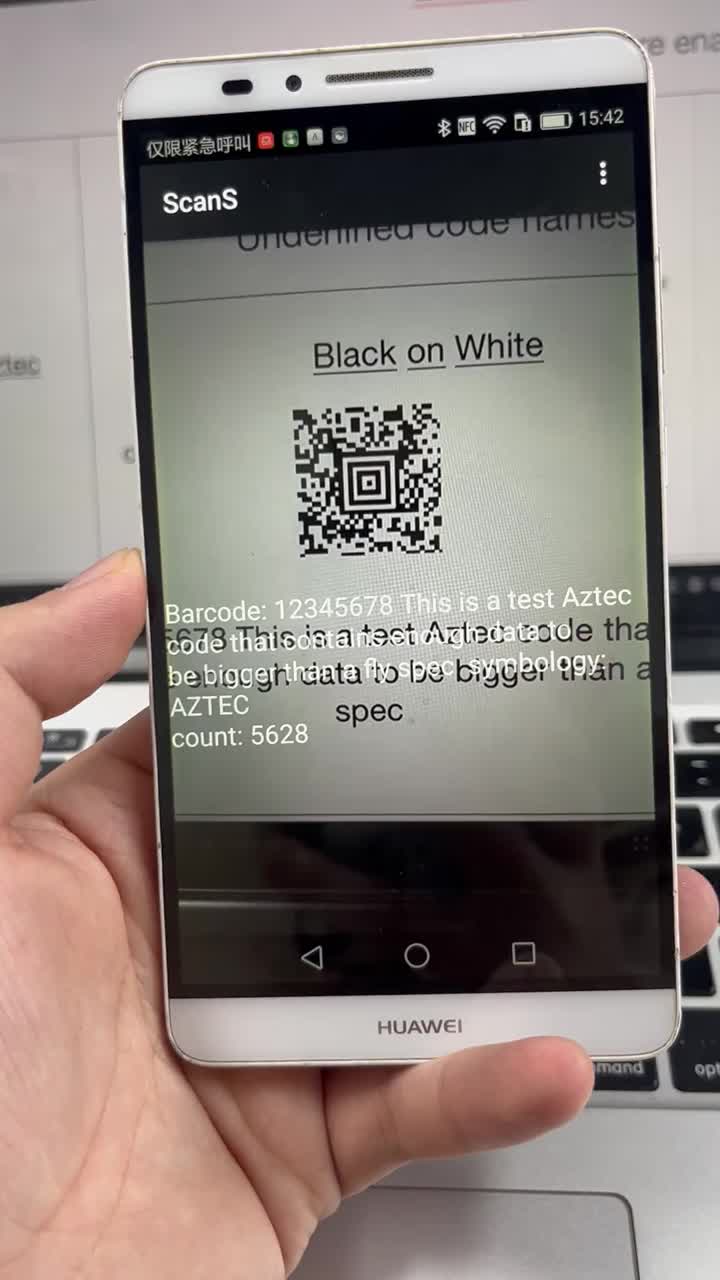 Echtzeit Barcode -Scan -Video für Android