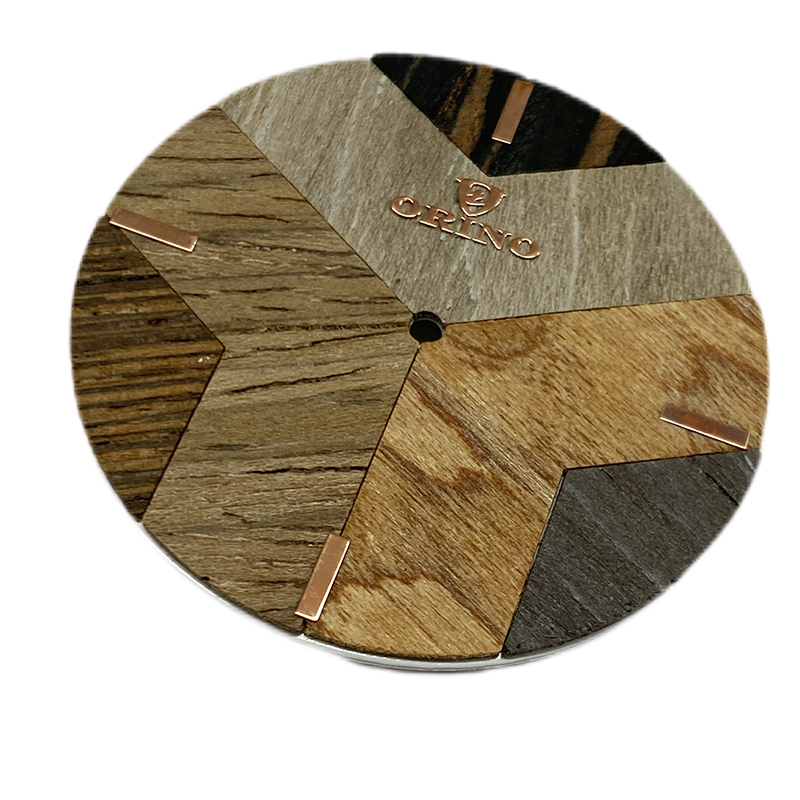 Dial de reloj de madera dl-171 mosaico