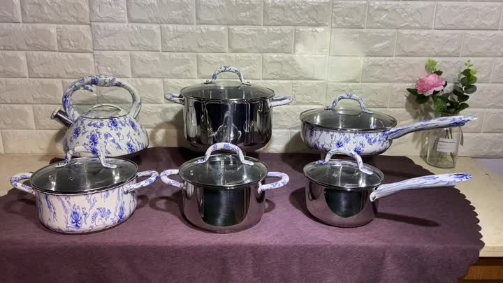 9st Cookware rostfritt stål FH-SS184