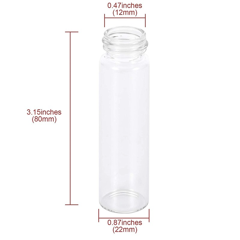 Glass Vial With Silver Aluminum Lid