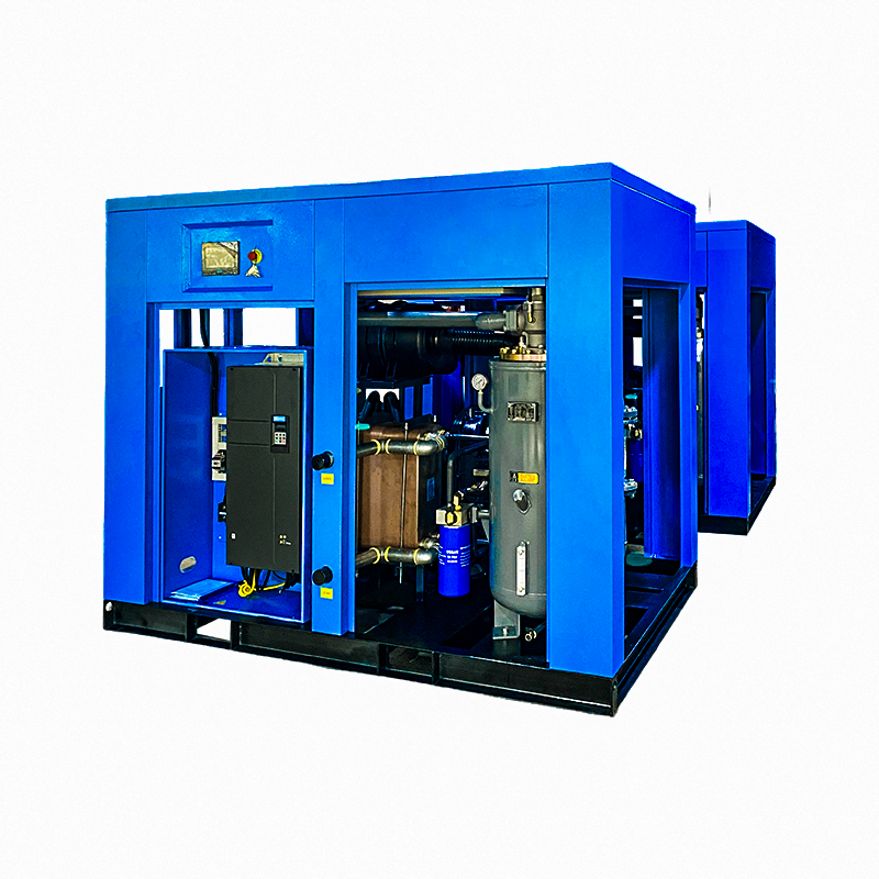 Kompresor udara sekrup magnet permanen dua tahap