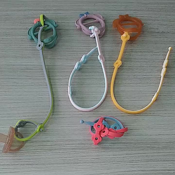 flexible pacifier clip silicone.mp4