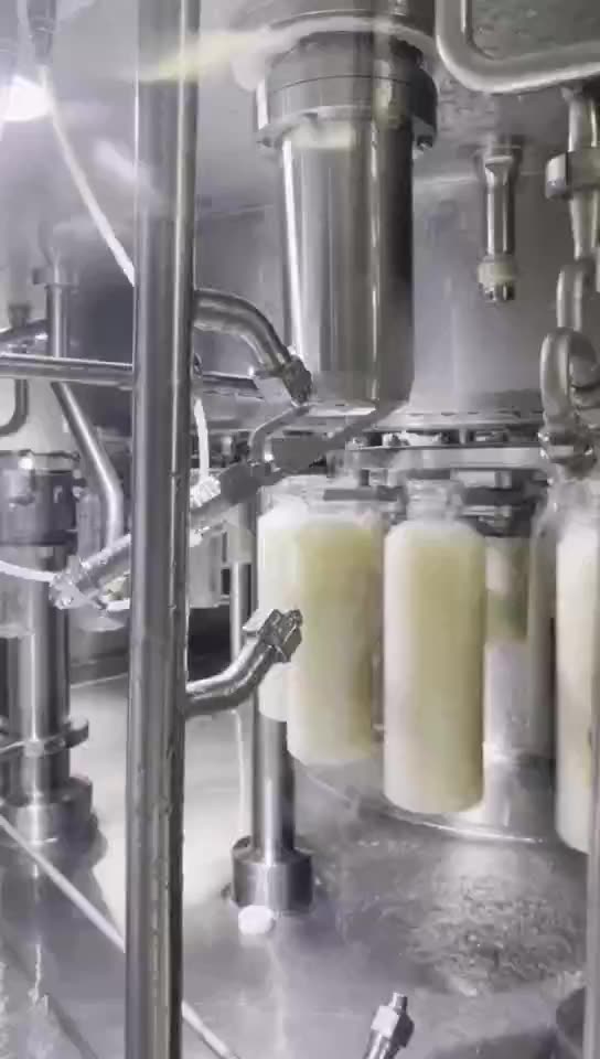 Máy uống năng lượng sữa vô trùng tự động Máy làm đầy Nitrogen Chất lỏng LN2 Hệ thống dùng thuốc 1