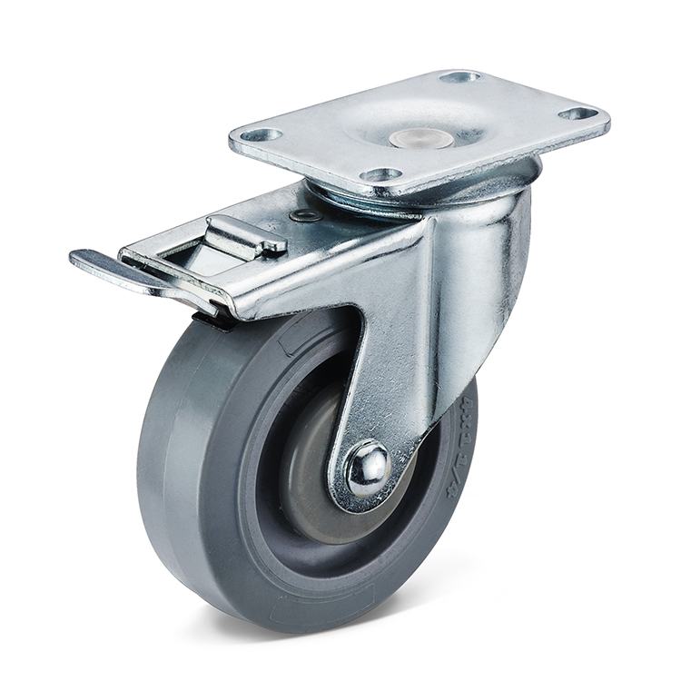 TPR Rubber Caster Wheels with Brake