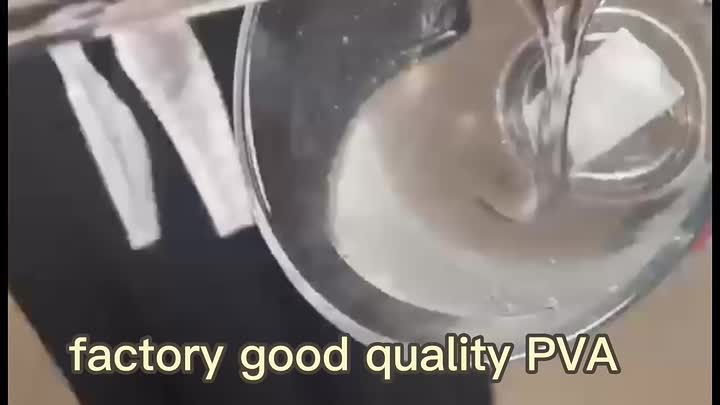 PVA dissolve in water show good viscosity