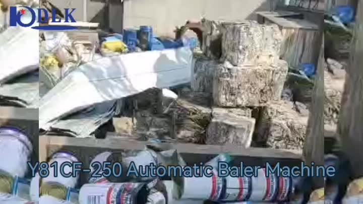 Y81CF-250 Automatic Waste Paint Bucket Baler Machi