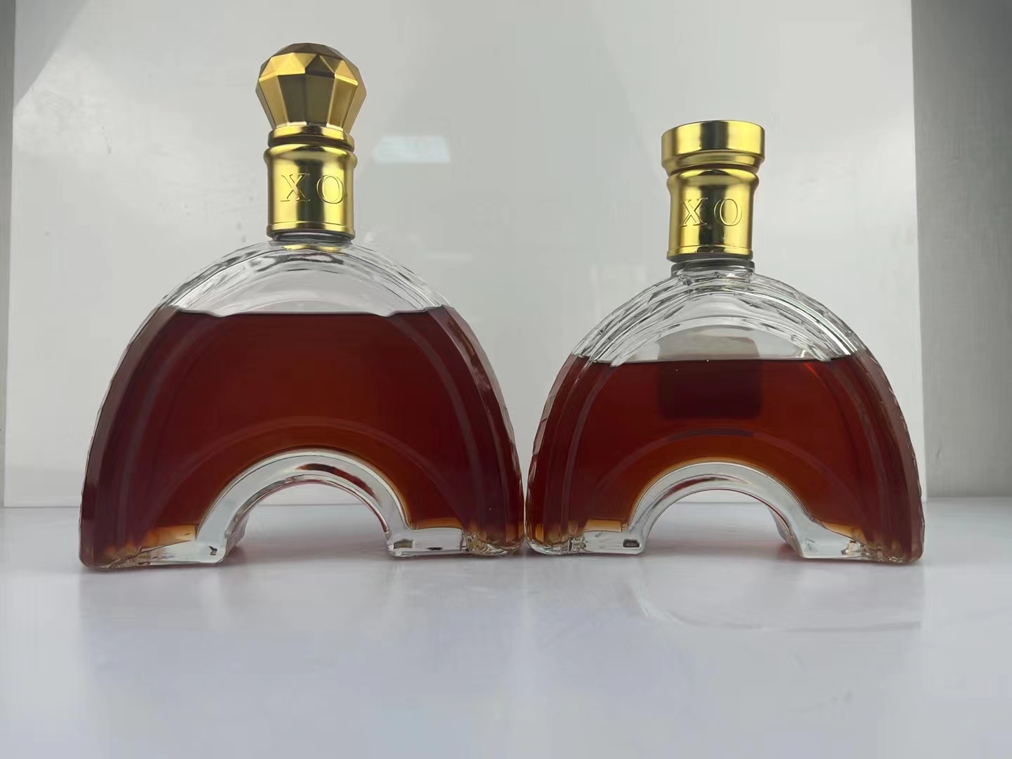 Botellas de vidrio de brandy