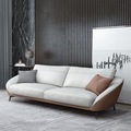 Designs modernes Green 3 sièges canapé en cuir Velvet Metal Meuble Furniture Set Sectional Living Room Sofa1