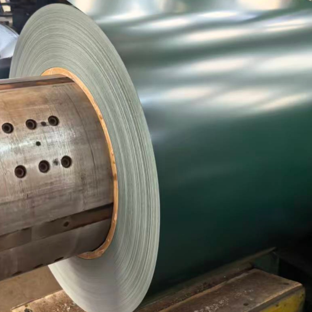 Tôle d'acier galvanisée à revêtement de couleur PVDF vert foncé
