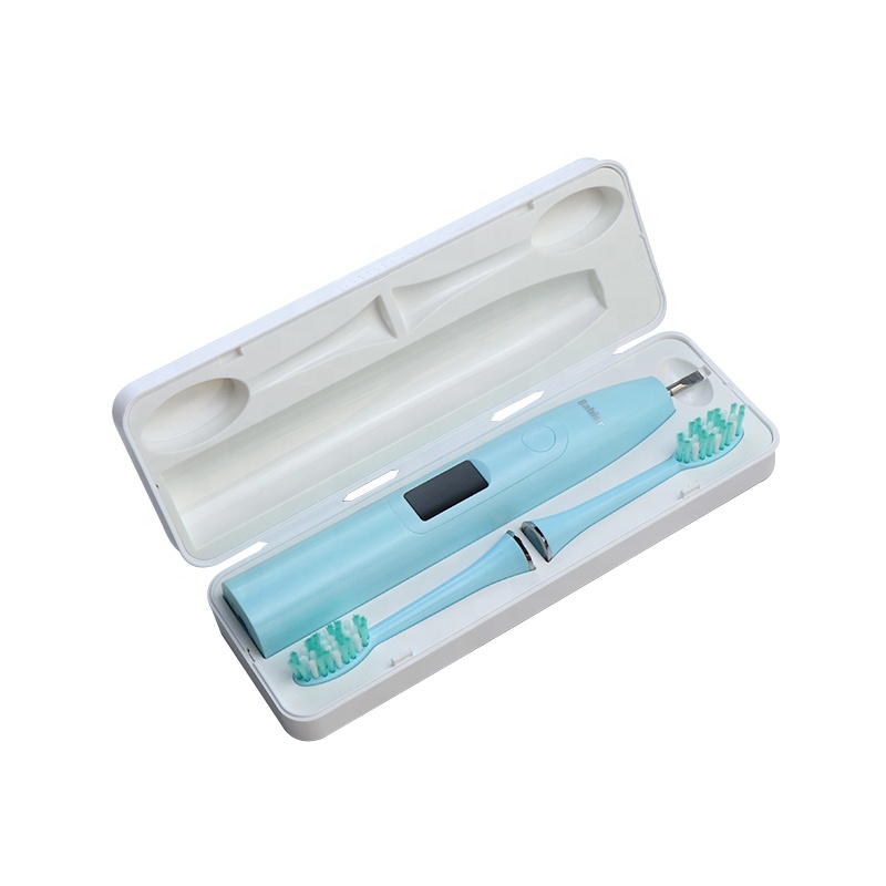 Spazzolino da denti elettronico potabile IPX7 Spazzolino elettrico ricaricabile USB impermeabile Spazzolino da denti sonico personalizzato per adulti