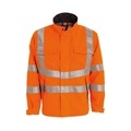 High-Visibility Electrical Blue Safety Construction Jacket with Reflective Strip1