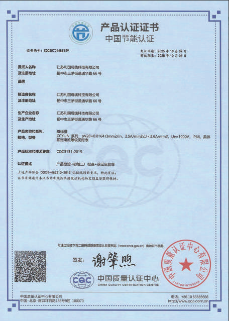 China Energy Conservation Certification Product Certification Certificate