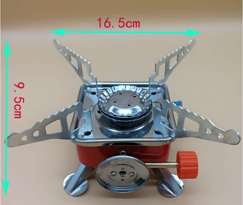 Tragbarer Mini gefalteter Campinggaskocher Ofen Ultraleicher Klappverteiler Metallofen Burner Rucksacking