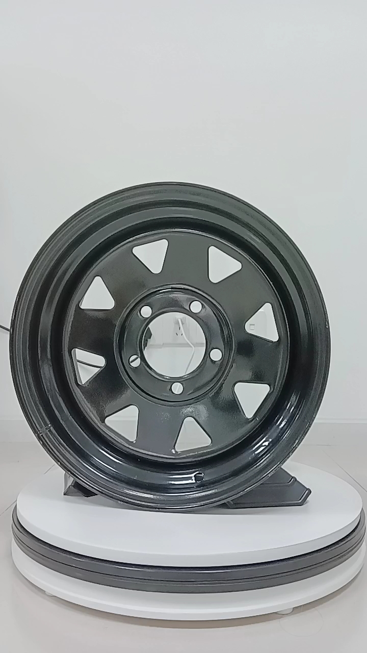 10 Zoll 5x114.3 Chromräder 10x6 5 Loch Pulverbeschichtete Stahlanhängerrad1