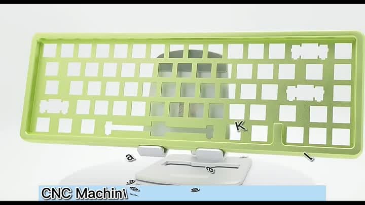 Teclado de aluminio CNC de anodización OEM personalizada