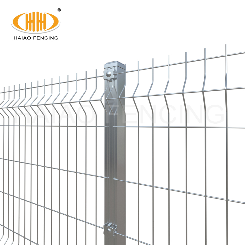 Galvanized 3D melengkung dawai dikimpal fence1