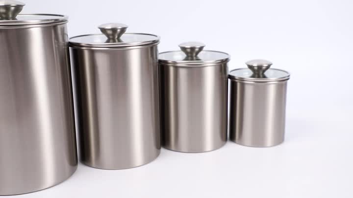 stainless steel jar canister