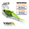 THORFORCE 13cm 60g Saltwater Sinking Split Tail Soft VIB Fish Lure with Lead Sinker1
