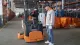 الوقوف الكهربائية على Straddle Stacker 1500KG