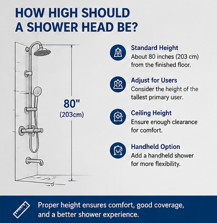 How High Should a Shower Head Be?