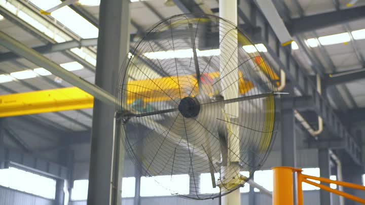 Large rotatable energy-saving wall fan