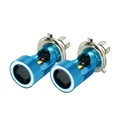 Double Color H4 Ba20d Cob 4led Motorcycle Headlight 12v High Power Motorbike Led Light Bulb Driving Light1