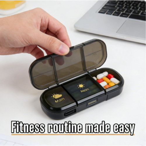 Portapillole giornaliero sottile e impermeabile da portare in viaggio