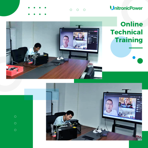 The online technical training on 1-10k tower UPS for our British customers