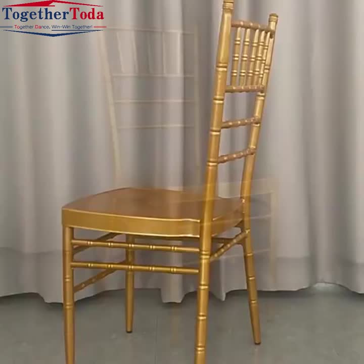 Gold chair with high back