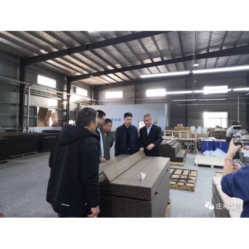 Lishui City Bureau of Economy and Information Technology visited our company--bamboo decking workshop