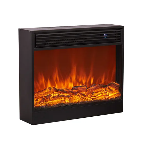 Lareira elétrica moderna e elegante com simulação de chama realista1