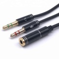 3.5mm Female CTIA to 2 Dual 3.5mm Male Audio Mic Splitter Cable for Speakers and Headphones1