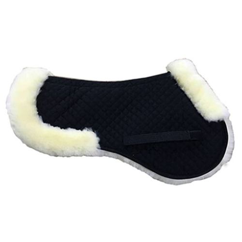 half sheepskin horse saddle pad