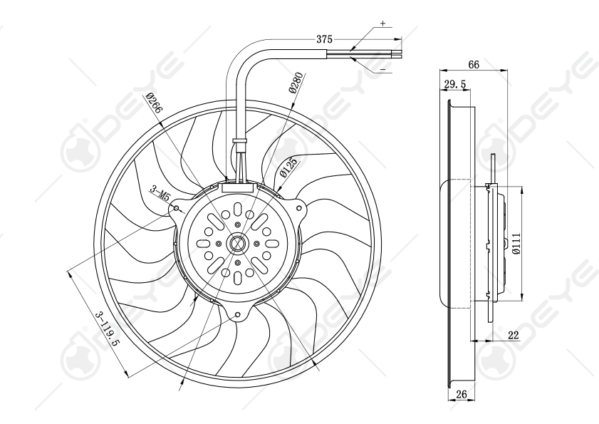 8E0959455B 698611 ventilator type blower fans radiator koelventilator voor A6 A4 SEAT EXEO