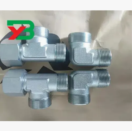 Hydraulic tee connecting pipe fittings