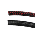 Black Braided Cable Sleeve organizer Color Combination Flexible Conduit Pipe Electrical Cable Split Wire Loom1